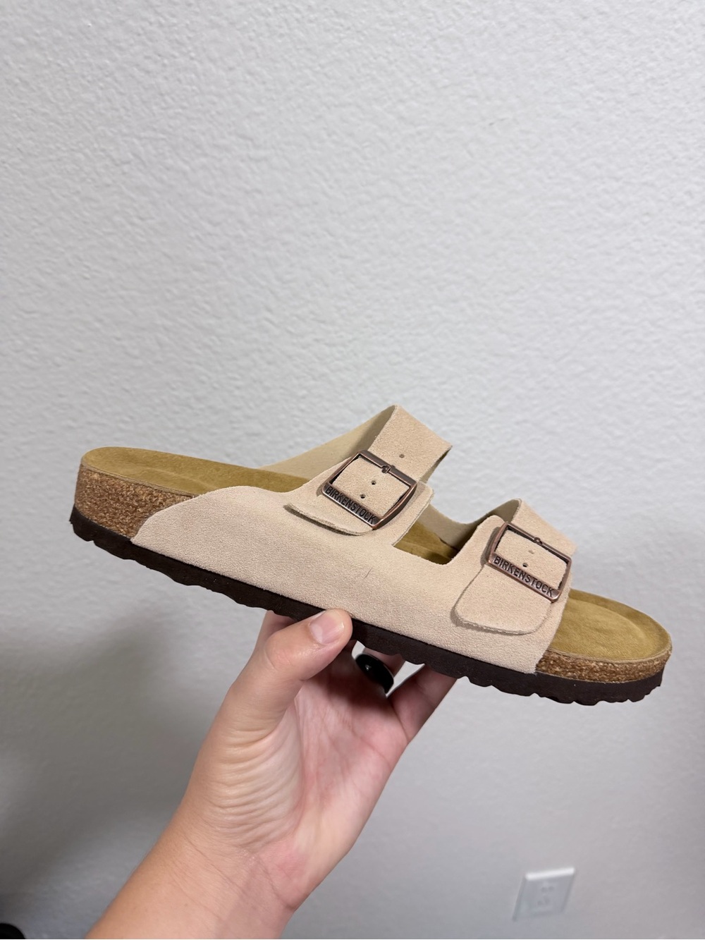 Birkenstock beige clogs